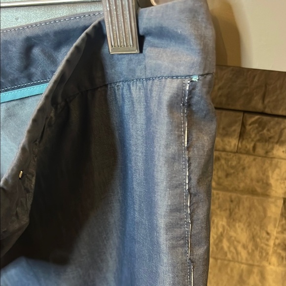 Armani Exchange Gray Dress Pants Flat Front cropped length size 8 - Picture 7 of 14